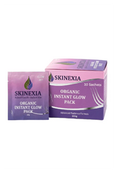 SKINEXIA Organic Instant Glow Brightening Pack - 10 Sachets