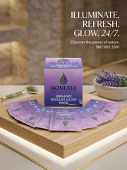 SKINEXIA Organic Instant Glow Brightening Pack - 10 Sachets